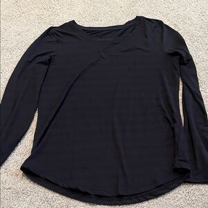 Women's Black Long Sleeve Top